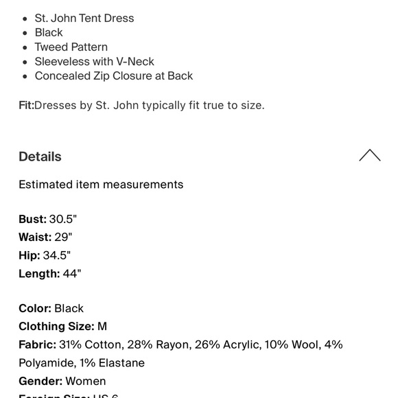 St. John Tweed Knit Midi Dress M - Picture 4 of 4